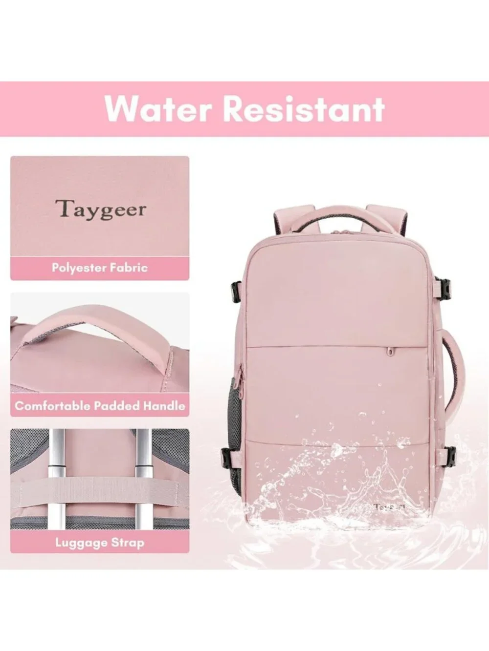 Stylish TSA Approved Travel Backpack for Women - Versatile Carry-On Bag